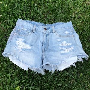 Denim shorts